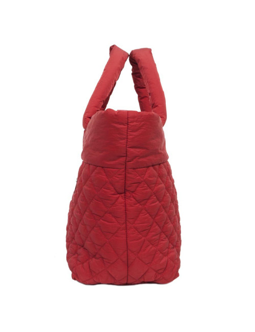 Sac Cocoon CHANEL en toile rouge GM
