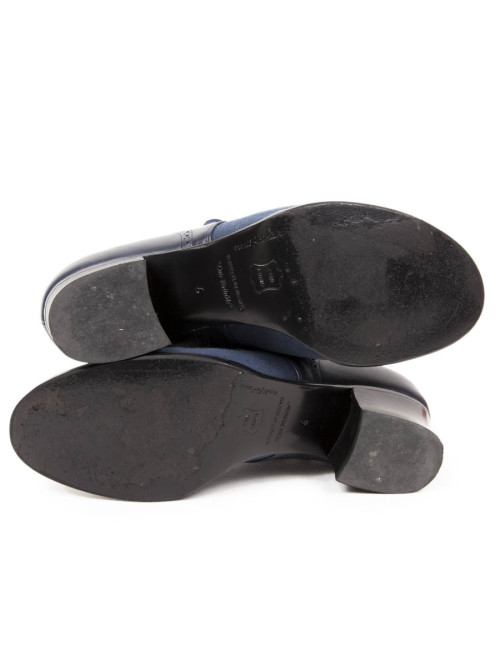 Moccasins ANATOMICA T 6 (t 37 EU) Navy blue leather and canvas