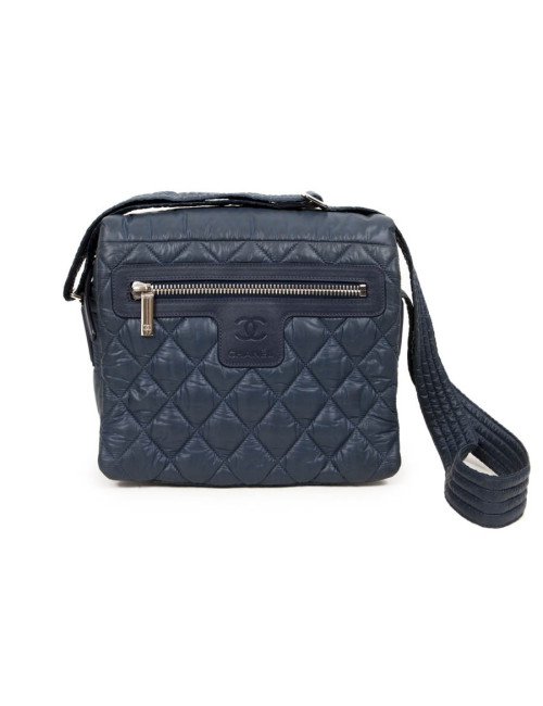 Sac coco cocoon CHANEL à rabat  bleu