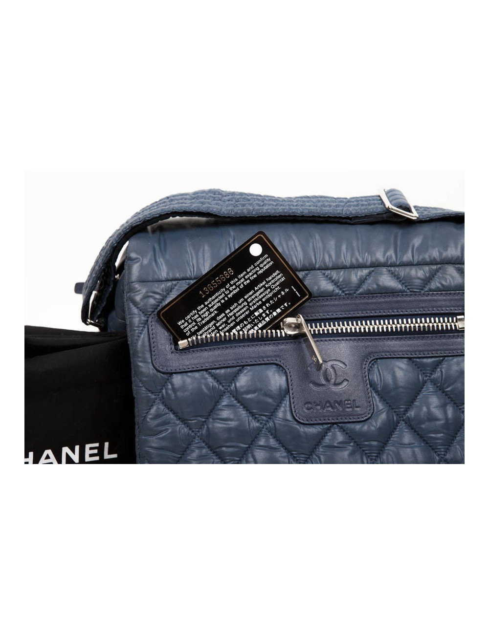 Sac coco cocoon CHANEL à rabat  bleu