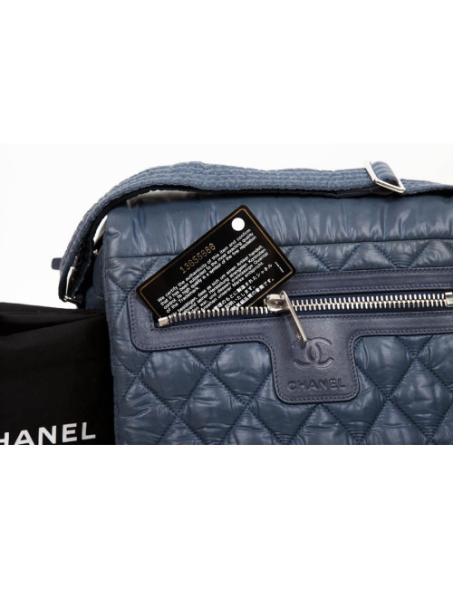 Sac coco cocoon CHANEL à rabat  bleu