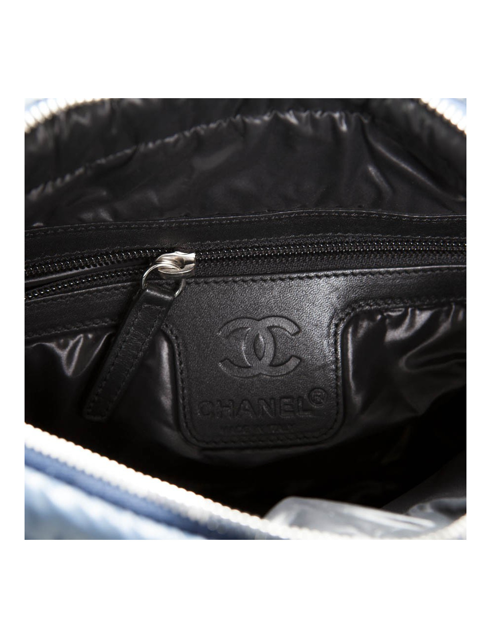 Coco CHANEL cocoon at Blue flap bag