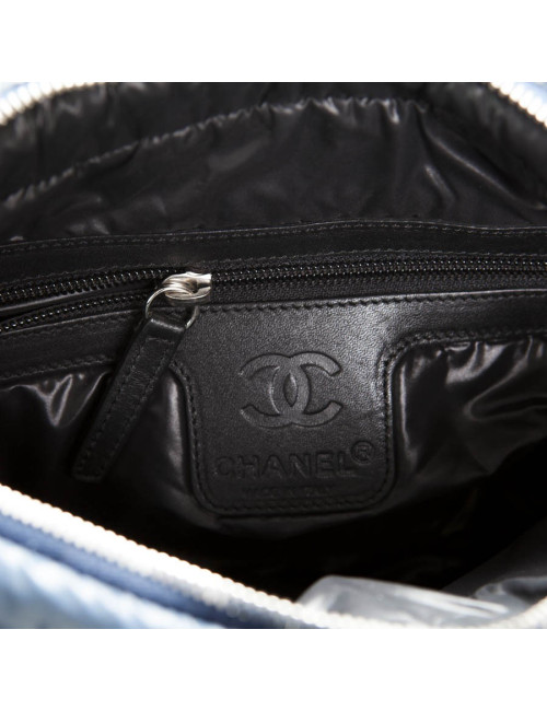 Coco CHANEL cocoon at Blue flap bag