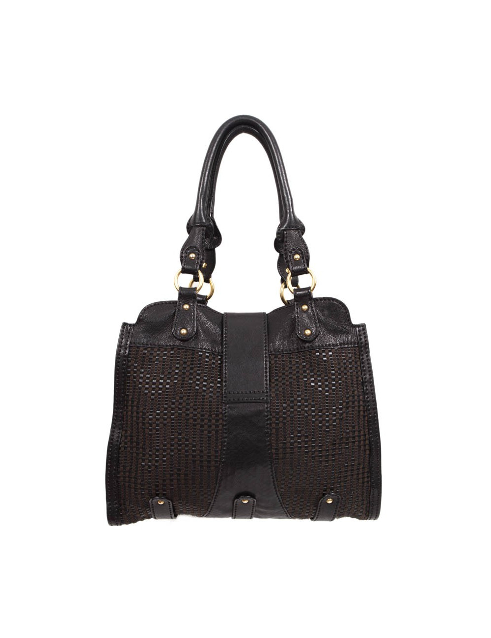 VALENTINO leather bag and braided cotton