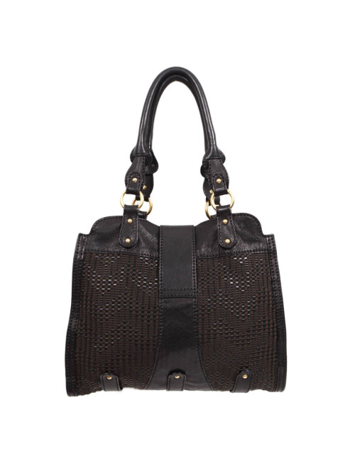 Sav VALENTINO cuir et coton tressé