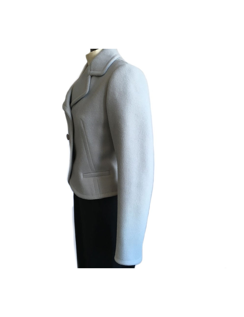 Alaia jacket wool grey T40