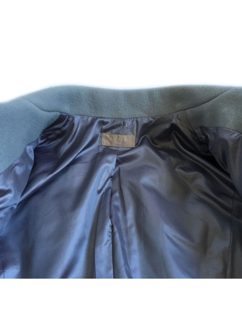 Alaia jacket wool grey T40