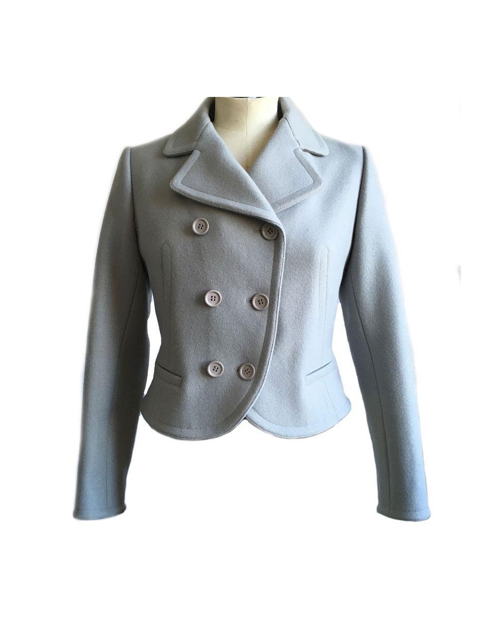 Veste Alaïa en laine grise T40