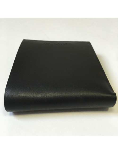 Portefeuille CERRUTI 1881 en cuir noir lisse