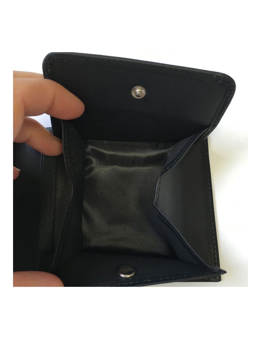 CERRUTI 1881 black leather wallet smooth