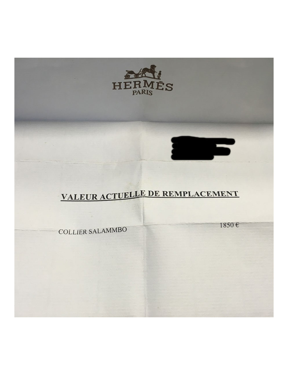 Collier HERMES "Salammbo" en argent 925