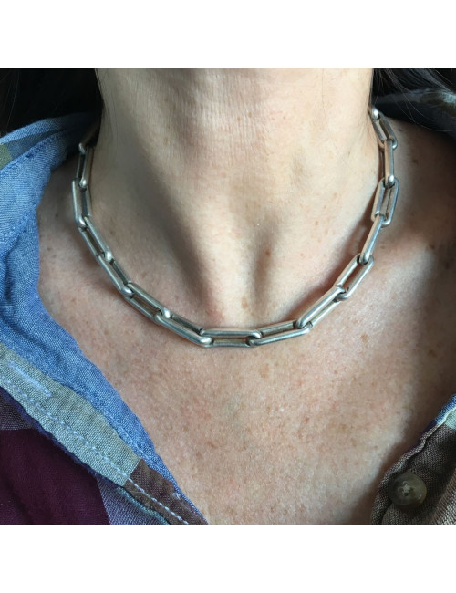 Collier HERMES "Salammbo" en argent 925