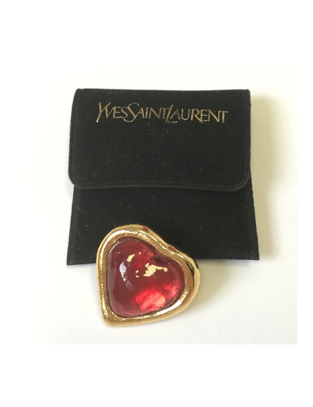 Brooch heart YVES SAINT LAURENT
