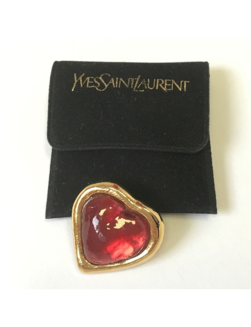 Brooch heart YVES SAINT LAURENT