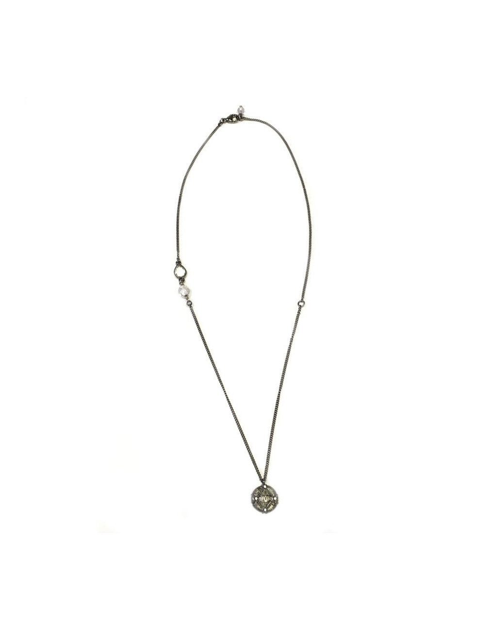 Ruthenium CHANEL necklace