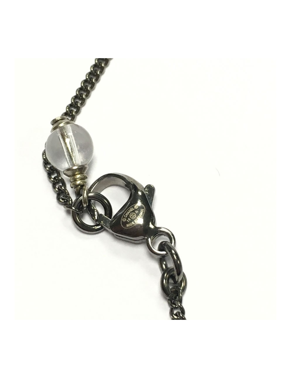 Ruthenium CHANEL necklace