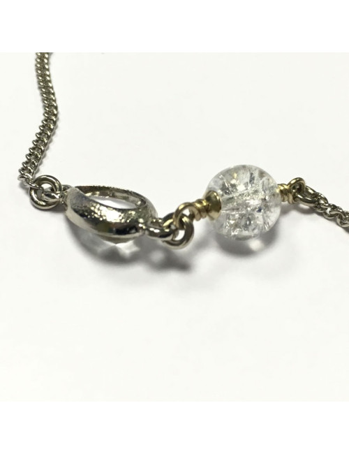 Collier CHANEL métal argenté