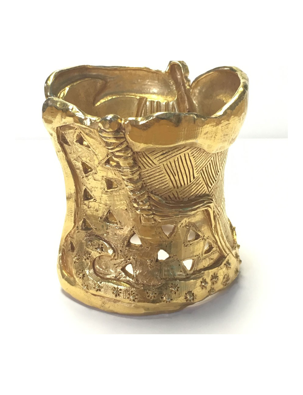 Manchette CHRISTIAN LACROIX  métal doré