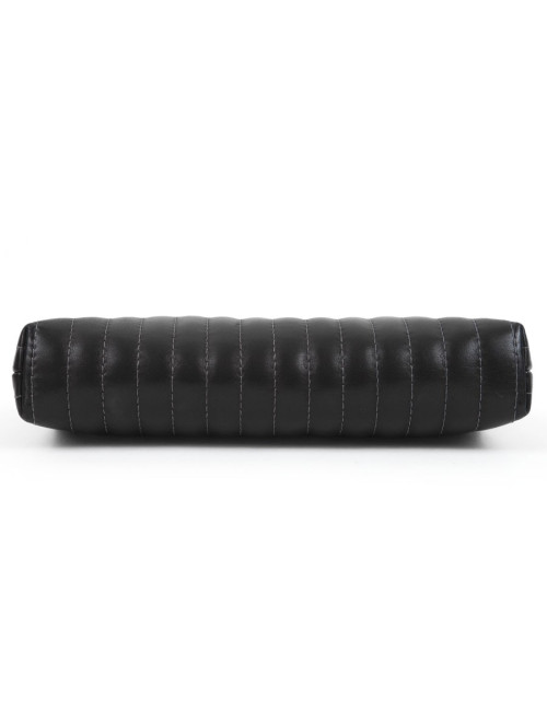 Pochette CHANEL cuir d'agneau lisse noir