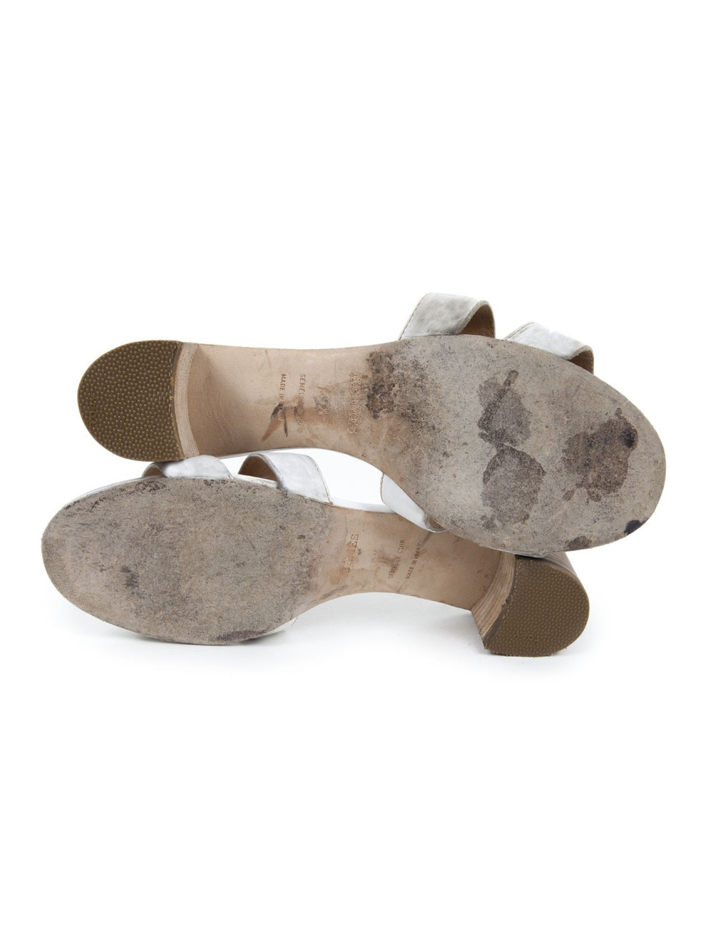 Mules "Oran"  HERMES T39,5 cuir blanc