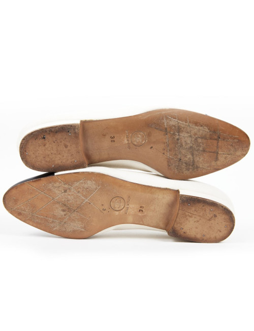 Ballerines CHANEL T38 bicolore