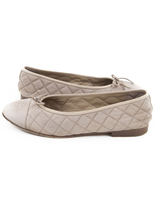 Ballerines CHANEL T39 beige