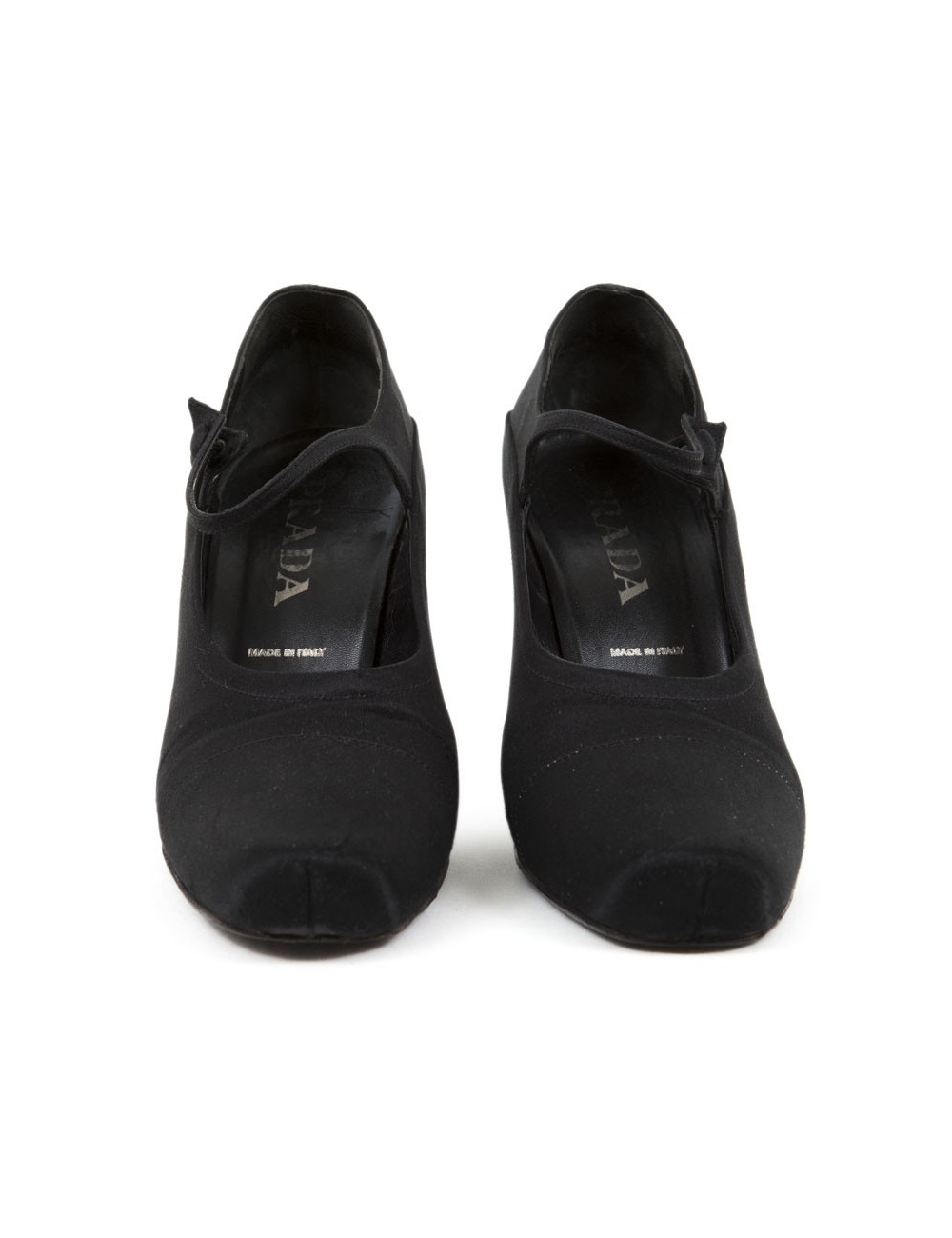 Escarpins PRADA t 38.5 du soir en soie noire