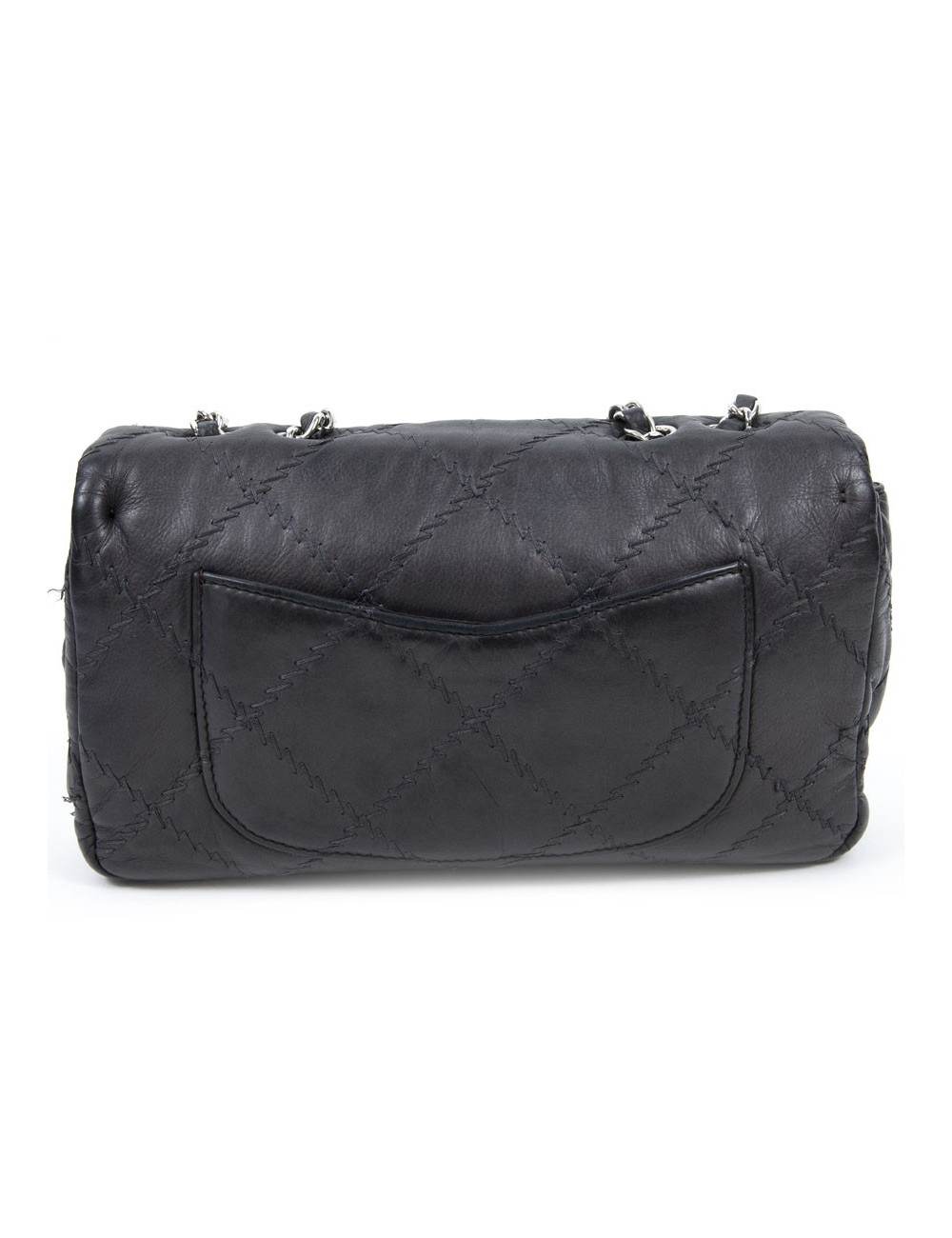 Sac CHANEL cuir gris