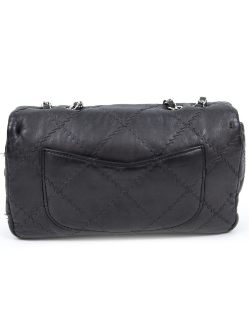 Sac CHANEL cuir gris