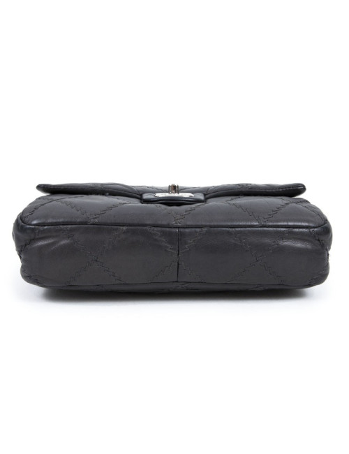 Sac CHANEL cuir gris