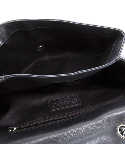 Sac CHANEL cuir gris