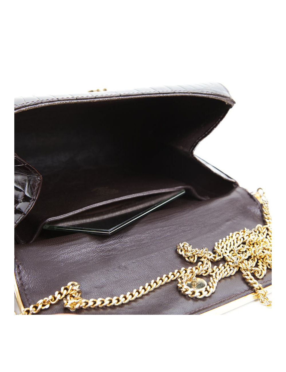 Clutch GUCCI Vintage Brown croco