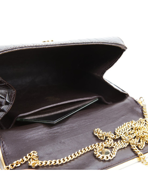 Clutch GUCCI Vintage Brown croco