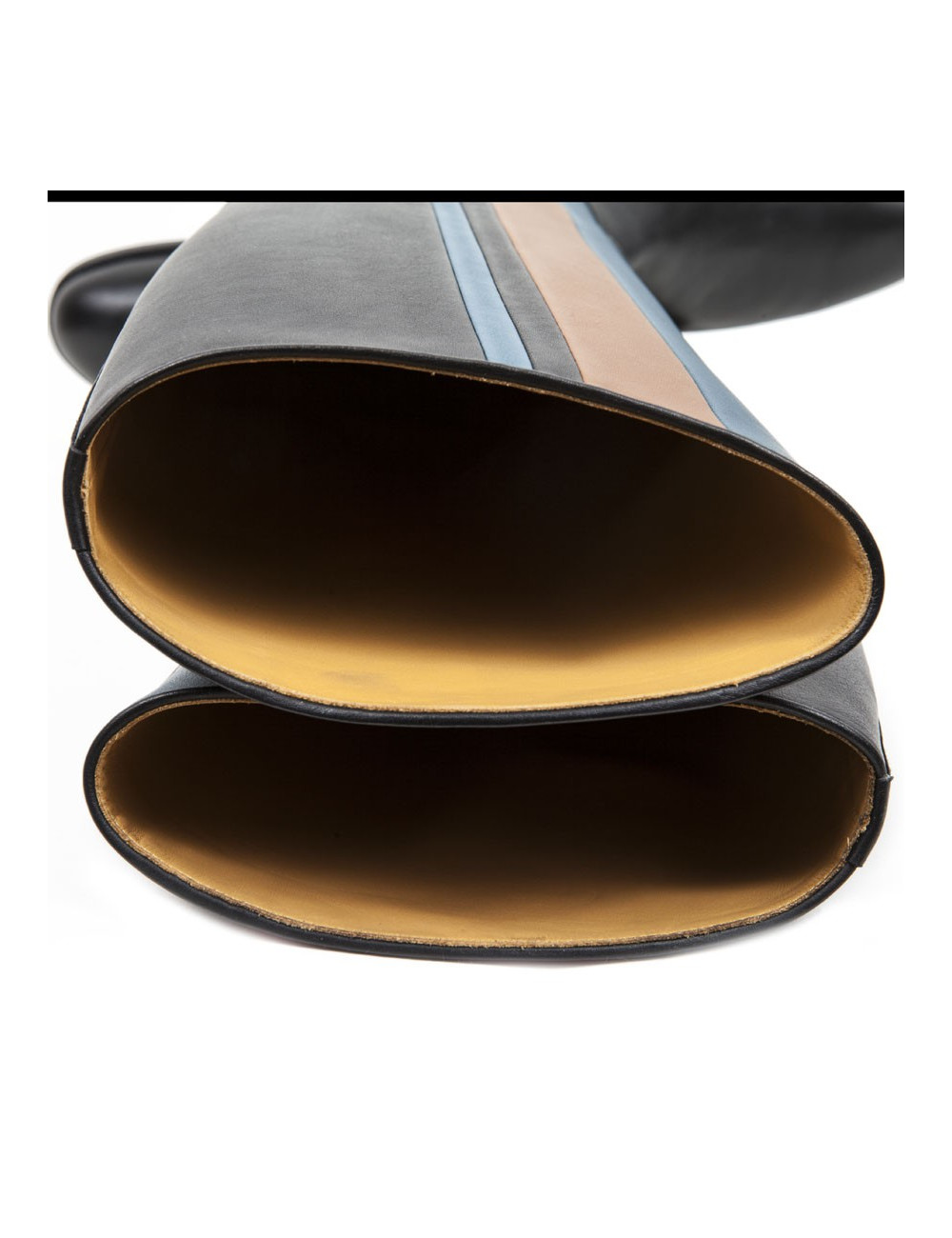 HERMES riding boots in multicolored leather size 39FR