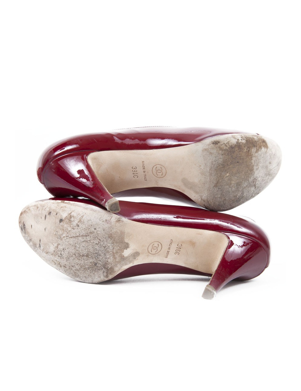 Shoes CHANEL t 39.5 C Burgundy patent leather