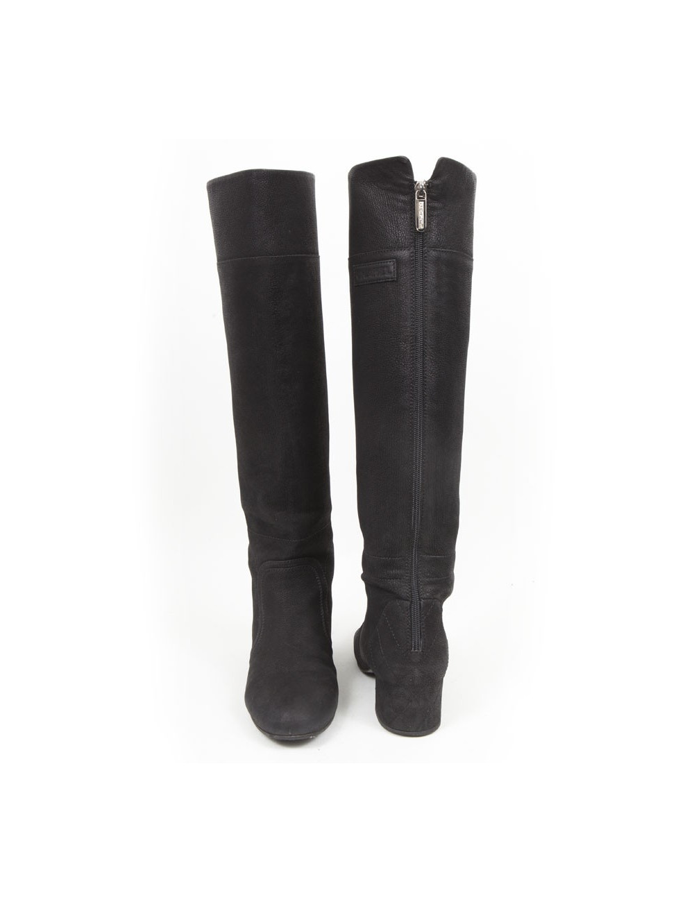 Bottes CHANEL T   cuir buffle noir