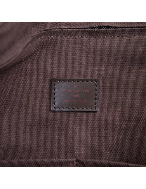 Valise de voyage LOUIS VUITTON "Eole"en toile damier marron