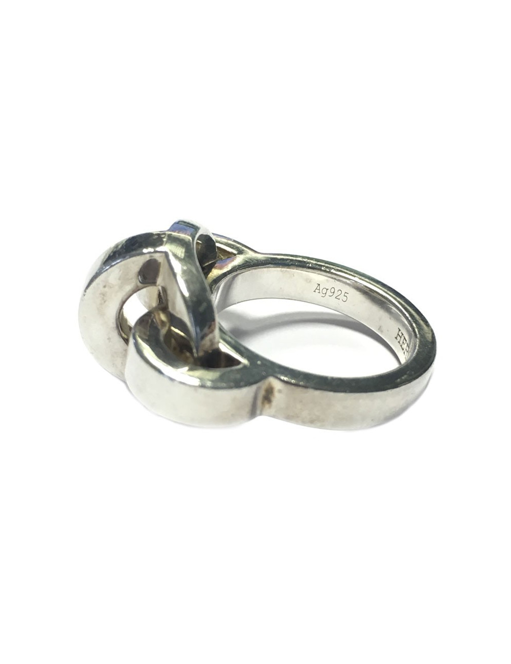 Bague HERMES en argent taille 50