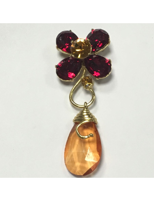 YSL pin and clips of YVES SAINT LAURENT vintage ear ornament