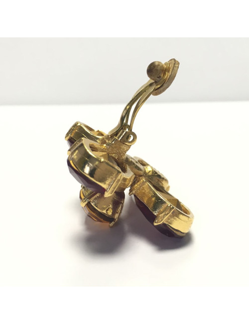YSL pin and clips of YVES SAINT LAURENT vintage ear ornament
