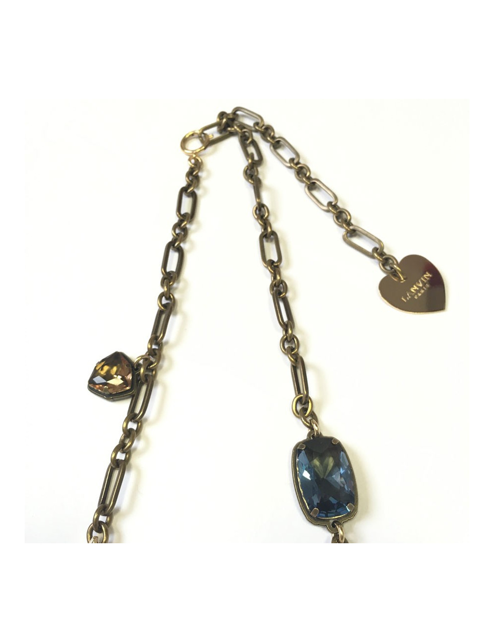 LANVIN "Amour" gilded necklace