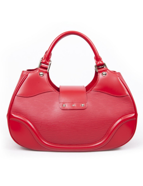 LOUIS VUITTON red epi leather bag