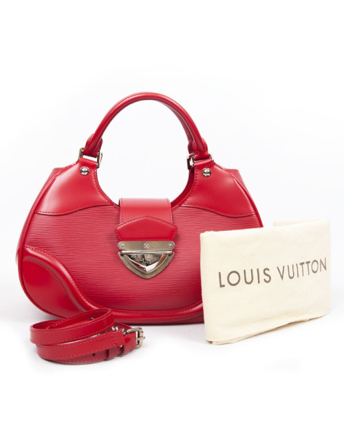LOUIS VUITTON red epi leather bag