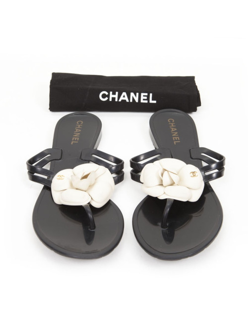 Mules CHANEL T 39 camélia