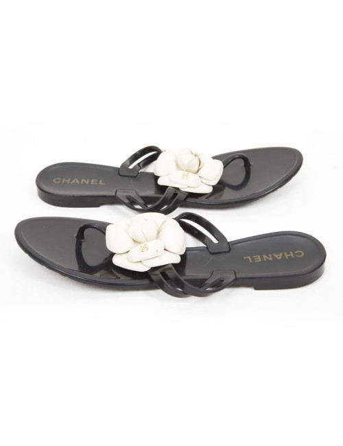 Mules CHANEL T 39 camélia