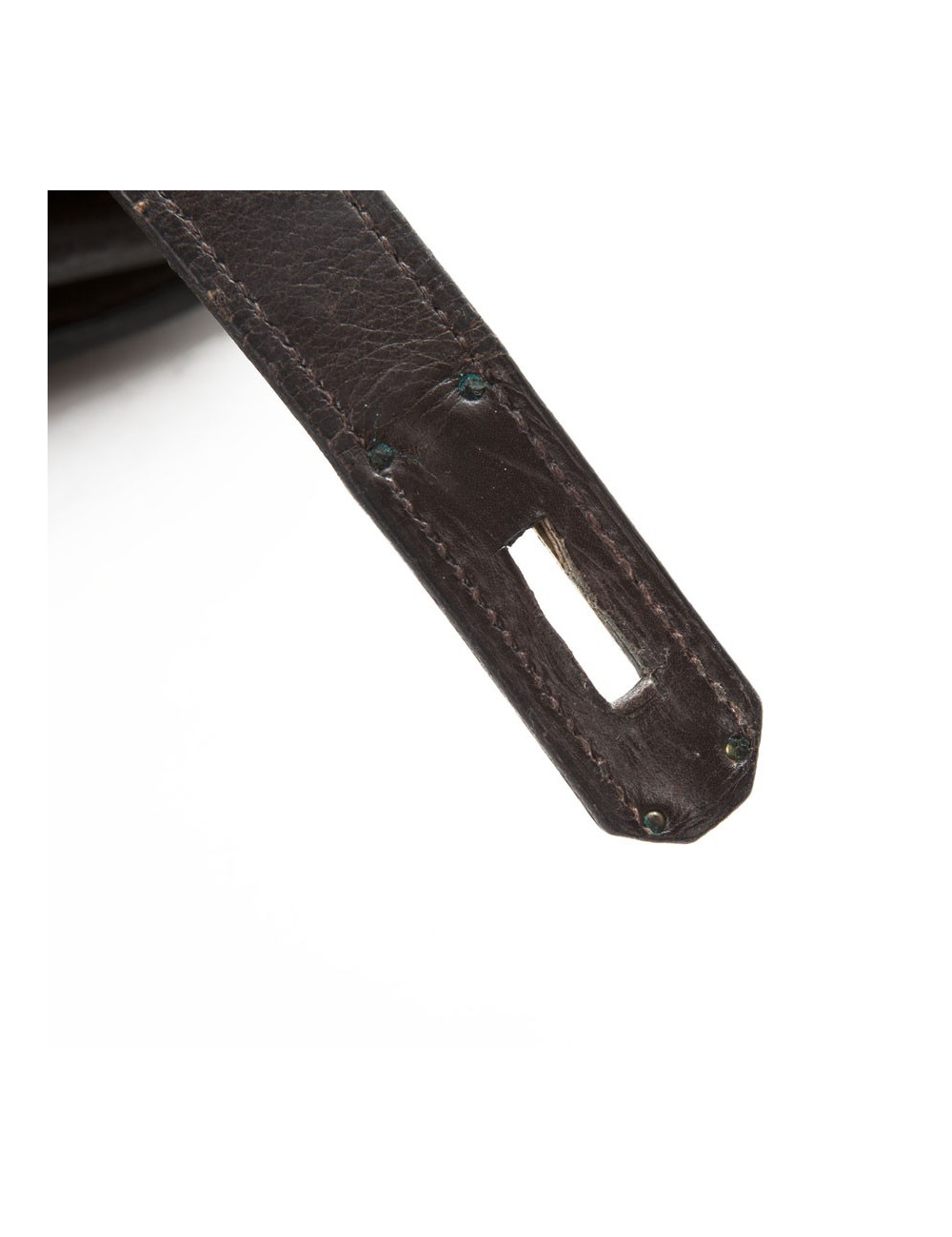 Sac Kelly 32 HERMES cuir box marron 