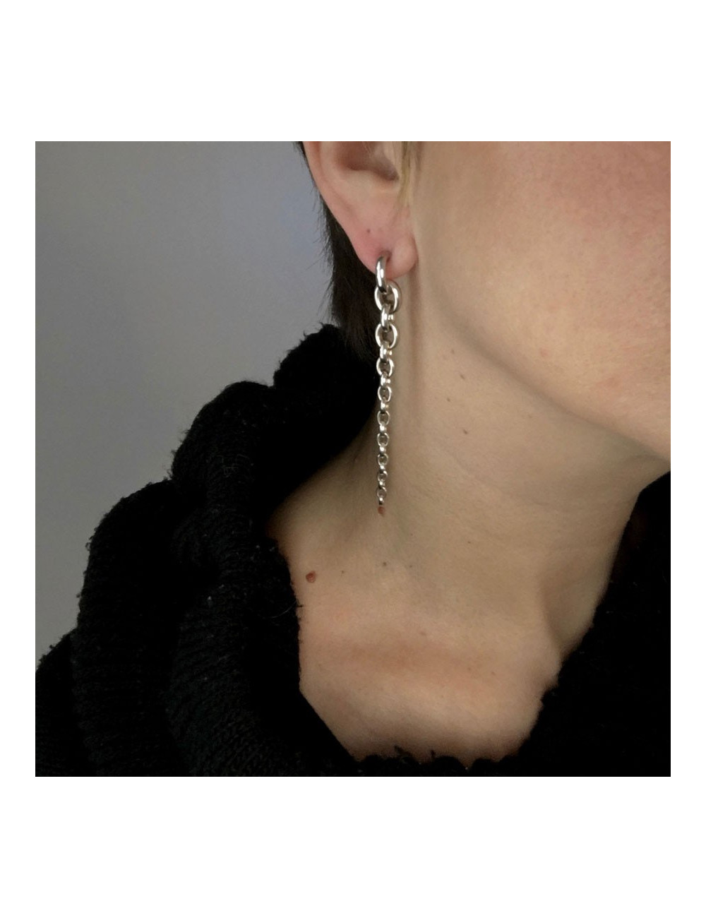 Dangling ear HERMES Crescendo nails in sterling silver