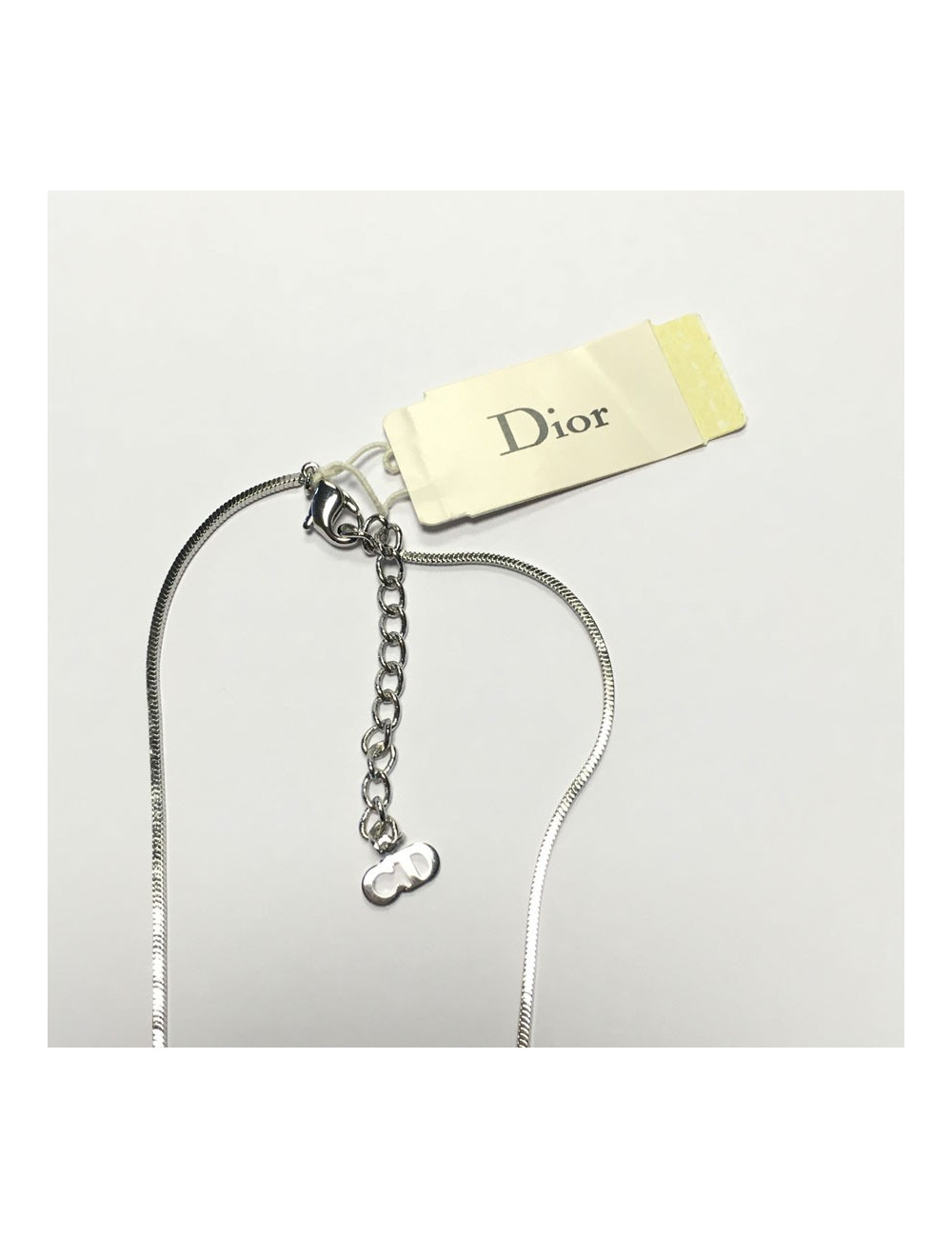 Collier CHRISTIAN DIOR en métal argenté