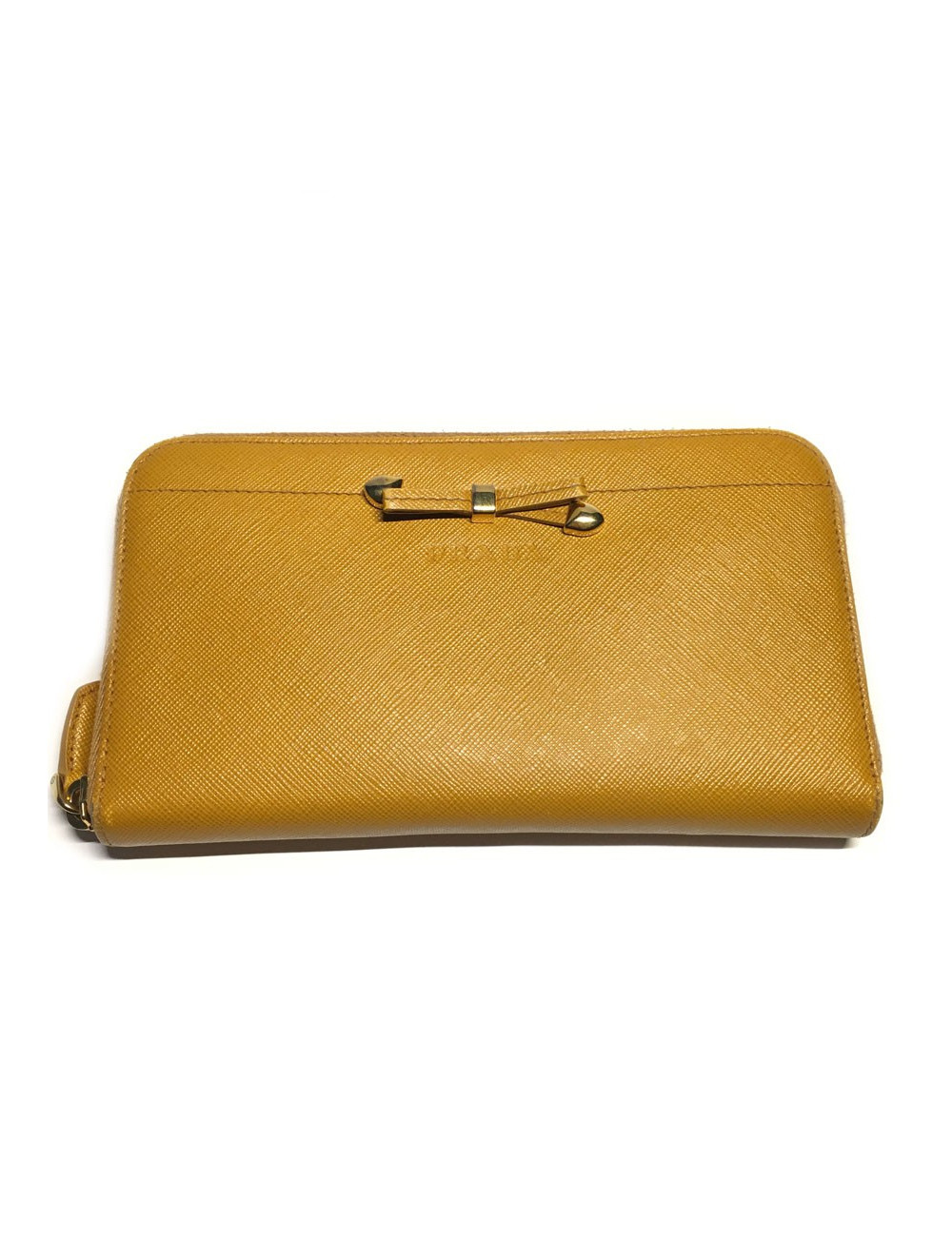 XXX Portefeuille PRADA cuir gold