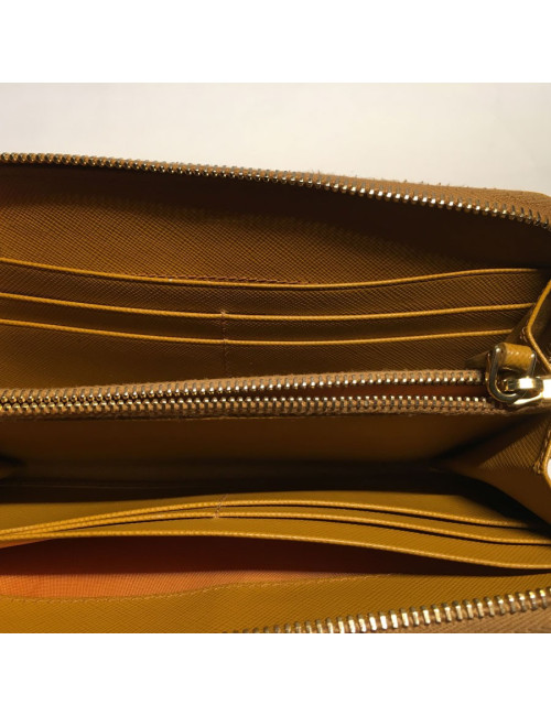 PRADA leather gold portfolio